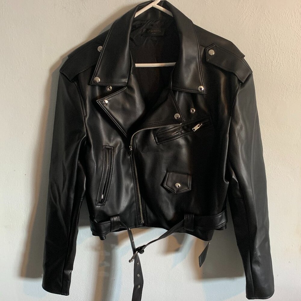 Emma Pleather Rider Jacket - NWT - Picture 2 of 5